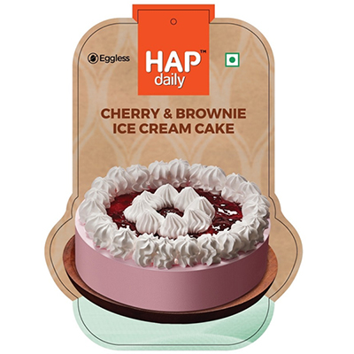 "Hatsun Cherry N Brownie Ice Cream Cake -750 Gms - Click here to View more details about this Product